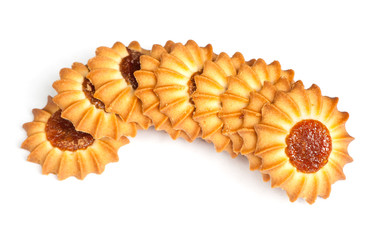 Group of cookies with jam