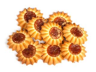 Group of cookies with jam