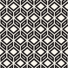 Vector Seamless Pattern. Abstract Geometric Background Design. Stylish Lattice Texture..