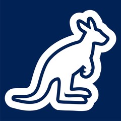 Kangaroo icon - Illustration