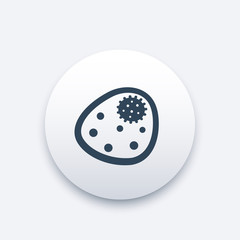 bacterium vector icon