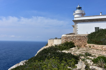 Fototapeta na wymiar Cap Bland lighthouse on island Majorca,Spain