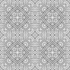 Vector Monochrome Abstract Pattern. Lace. Deco Ornament. For Coloring