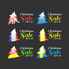 Obraz premium Christmas sale banner