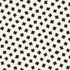 Vector Seamless Pattern. Abstract Background With Scattered Geometric Shapes.