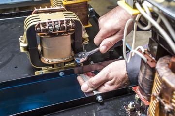 assembly and installation of the transformer unit