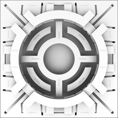 Decorative futuristic color backgrounds. 3D illustration.