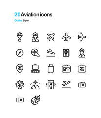 Aviation Vector Icons