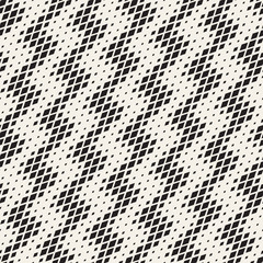 Repeating Rectangle Halftone. Modern Geometric Lattice Texture. Vector Seamless Monochrome Pattern