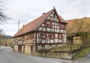 Fototapeta na wymiar Oberregenbach in Hohenlohe