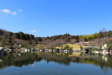 Fototapeta na wymiar 広島県三景園