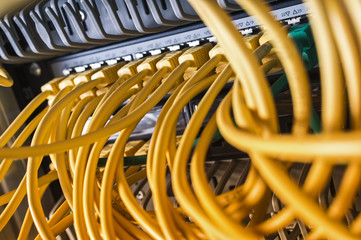 yellow internet cable to the router inbound