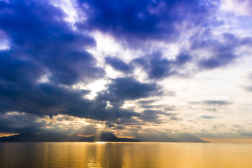 Cloudscape on Elba Island in Tuscany