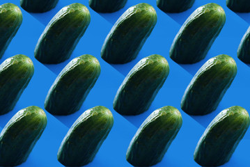 Half green cucumber