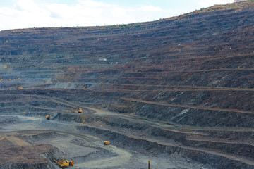 large quarry mining of iron ore