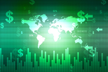 Stock market online business concept. business Graph 