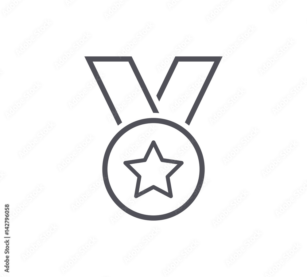 Poster Medal Line Icon