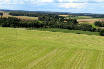 Fototapeta na wymiar Latvian country landscape