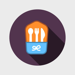 knife, fork and spoon 