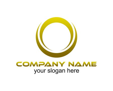 circle and round logo company name