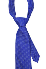 Blue Necktie isolate on white background