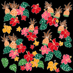 ハイビスカスのイラスト