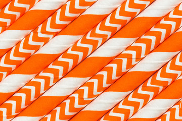 Abstract background, interesting paper tubes orange pattern macro