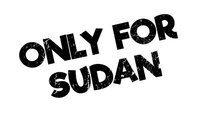 Only For Sudan rubber stamp. Grunge design with dust scratches. Effects can be easily removed for a clean, crisp look. Color is easily changed.