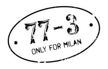 Only For Milan rubber stamp. Grunge design with dust scratches. Effects can be easily removed for a clean, crisp look. Color is easily changed.