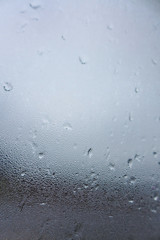 blur background , Raindrops on the glass