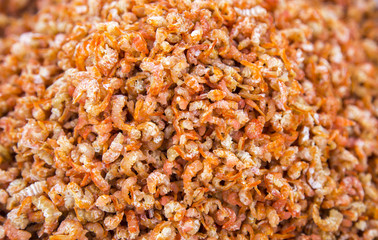 Dried shrimp real background