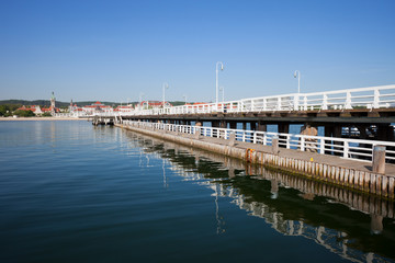 Sopot Pier in Poland on Baltic Sea