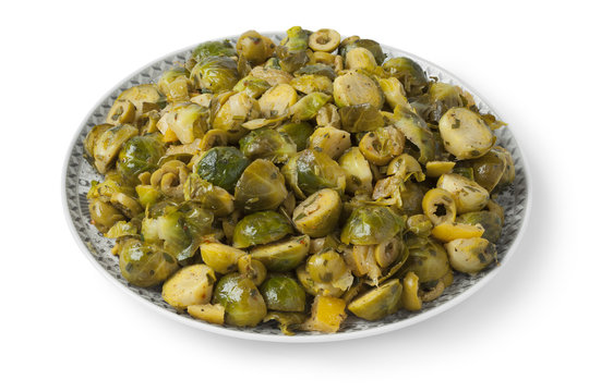  Moroccan dish with Brussels sprouts