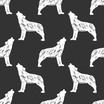 Seamless Wolf Pattern