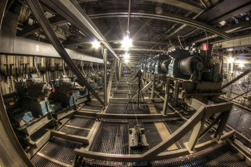 Engines on the fly loft of theatre