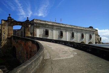 Fototapeta na wymiar Entrance gate to Castillo de San Cristobal, Puerto Rico