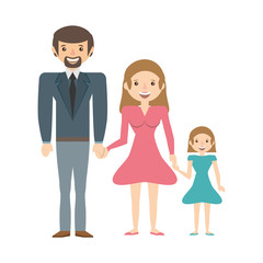 Obraz na płótnie Canvas happy family love members vector illustration eps 10