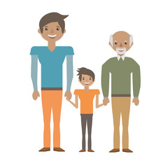 portrait people family happiness vector illustration eps 10