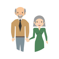 couple family grandparents image vector illustration eps 10