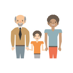 portrait people family happiness vector illustration eps 10