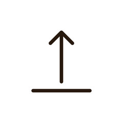line arrow icon on white background