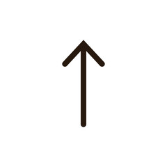 line arrow icon on white background