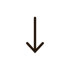 line arrow icon on white background