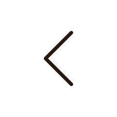 line arrow icon on white background