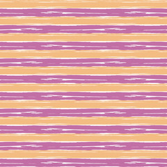 Vector seamless pattern with drawn horizontal stripes. Pink creative artistic lined background Series of Drawn Creative Seamless Patterns.
