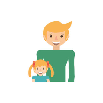 dad and kid infant image vector illustration eps 10