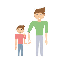 dad and kid infant image vector illustration eps 10