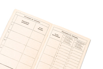 Obraz premium Leere Seiten Arbeitsbuch