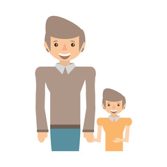 dad and kid infant image vector illustration eps 10