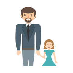 dad and kid infant image vector illustration eps 10